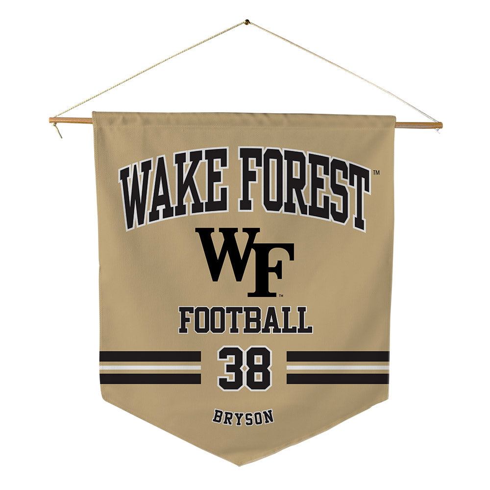 Wake Forest - NCAA Football : Walker Bryson - Pennant - 18" x 21"-0