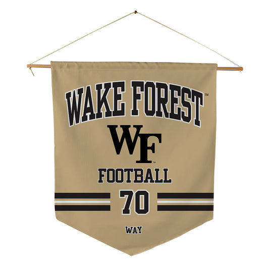 Wake Forest - NCAA Football : Will Way - Pennant - 18" x 21"-0