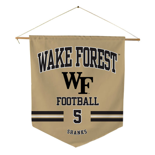 Wake Forest - NCAA Football : Kam Shanks - Pennant - 18" x 21"-0