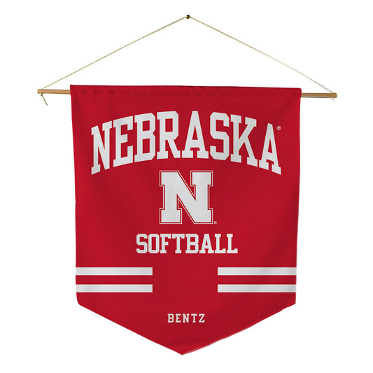 Nebraska - NCAA Softball : Cali Bentz - Pennant - 18" x 21"-0
