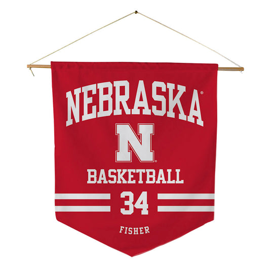 Nebraska - NCAA Women's Basketball : Emily Fisher - Pennant - 18" x 21"-0