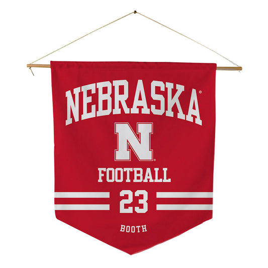Nebraska - NCAA Football : Conor Booth - Pennant - 18" x 21"-0