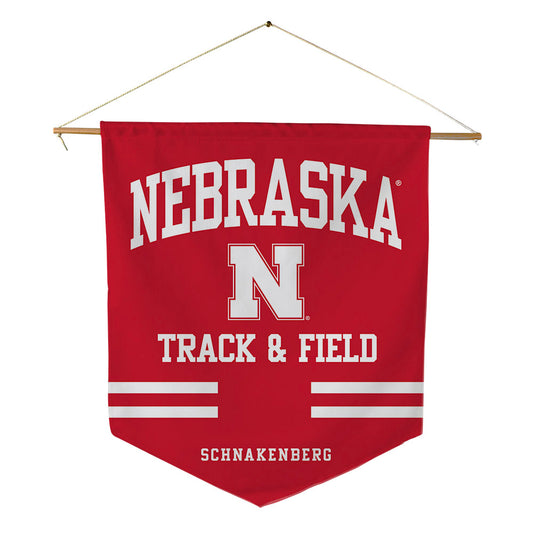 Nebraska - NCAA Men's Track & Field : Seth Schnakenberg - Pennant - 18" x 21"-0