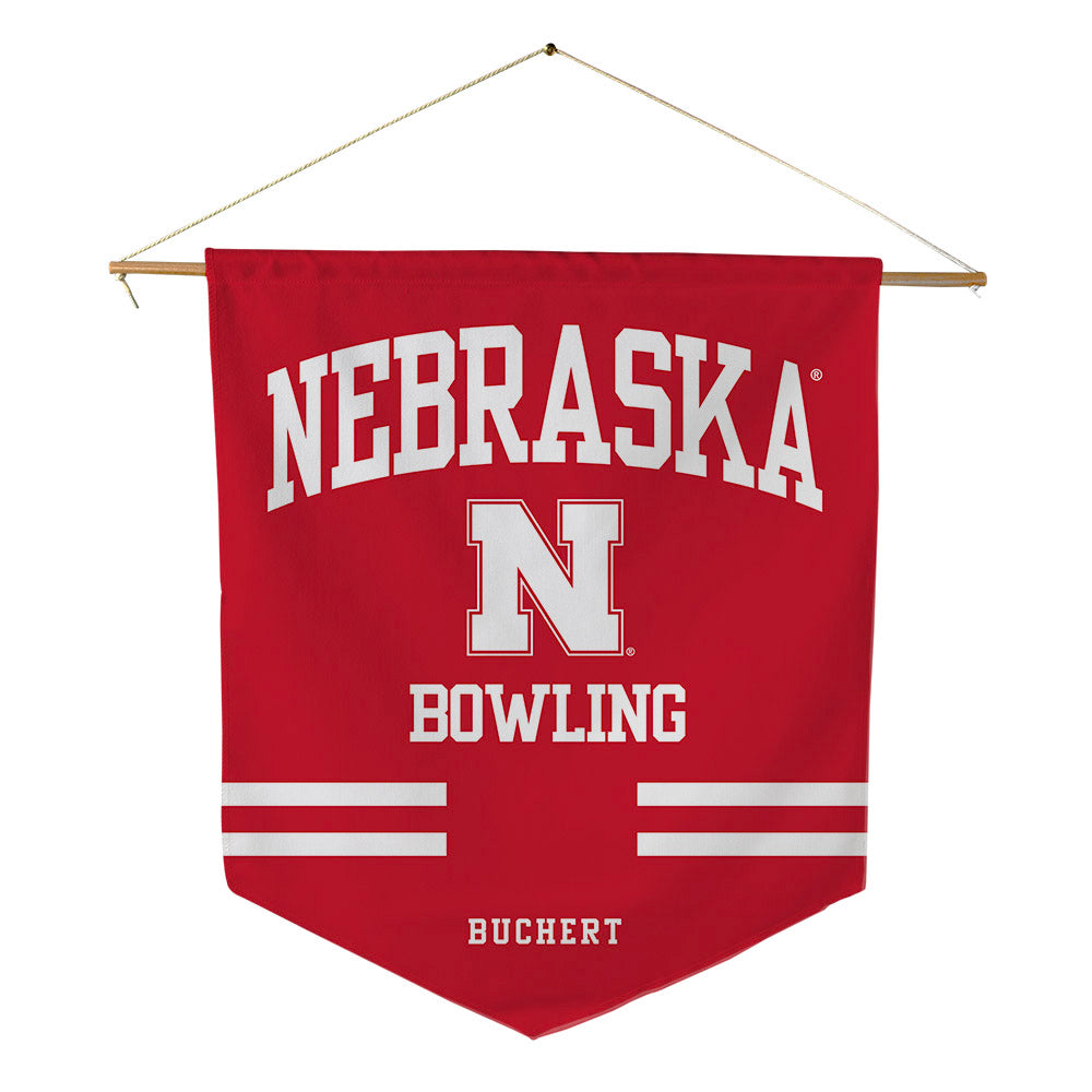 Nebraska - NCAA Women's Bowling : Desiree Buchert - Pennant - 18" x 21"-0