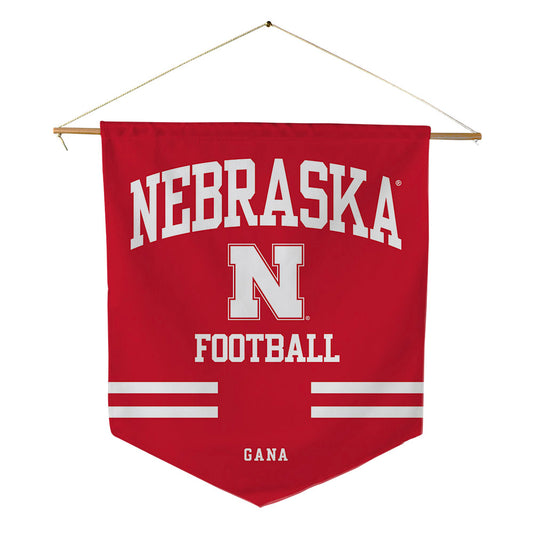 Nebraska - NCAA Football : Kyson Gana - Pennant - 18" x 21"-0