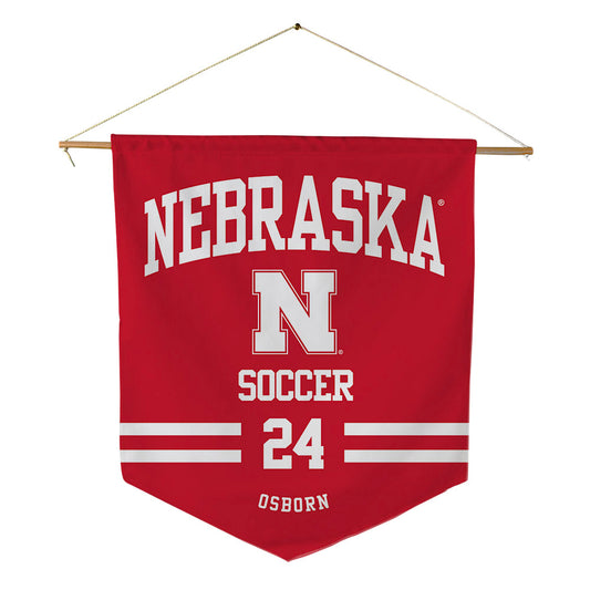 Nebraska - NCAA Women's Soccer : Madison Osborn - Pennant - 18" x 21"-0
