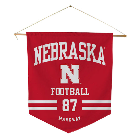 Nebraska - NCAA Football : Mac Markway - Pennant - 18" x 21"-0