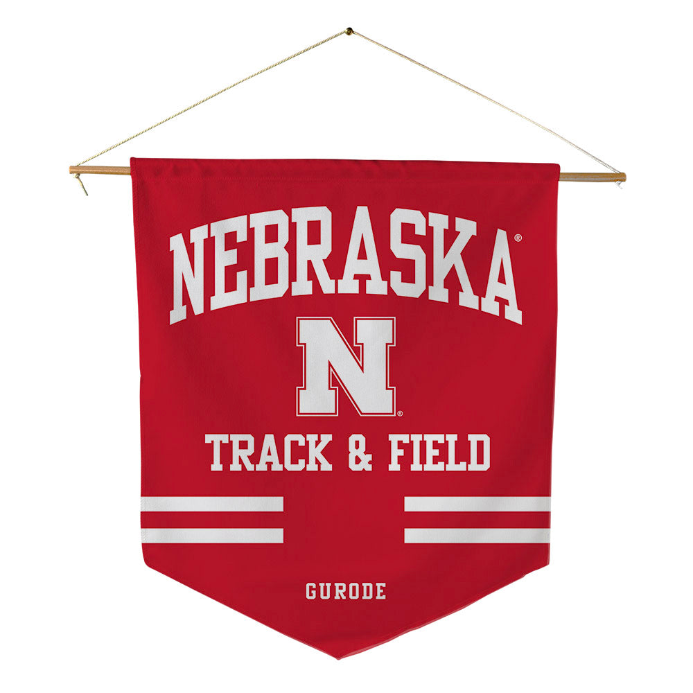 Nebraska - NCAA Women's Track & Field : Rajer Gurode - Pennant - 18" x 21"-0