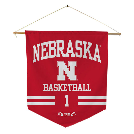 Nebraska - NCAA Men's Basketball : Samuel Hoiberg - Pennant - 18" x 21"-0