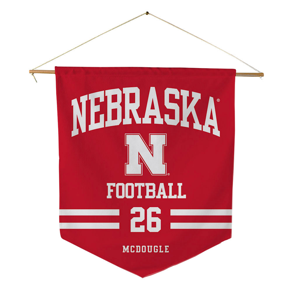 Nebraska - NCAA Football : Dwayne Mcdougle - Pennant - 18" x 21"-0