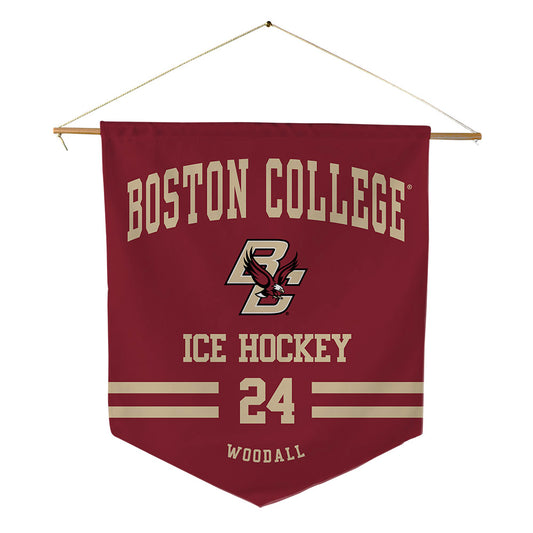 Boston College - NCAA Men's Ice Hockey : Carson Woodall - Pennant - 18" x 21"-0
