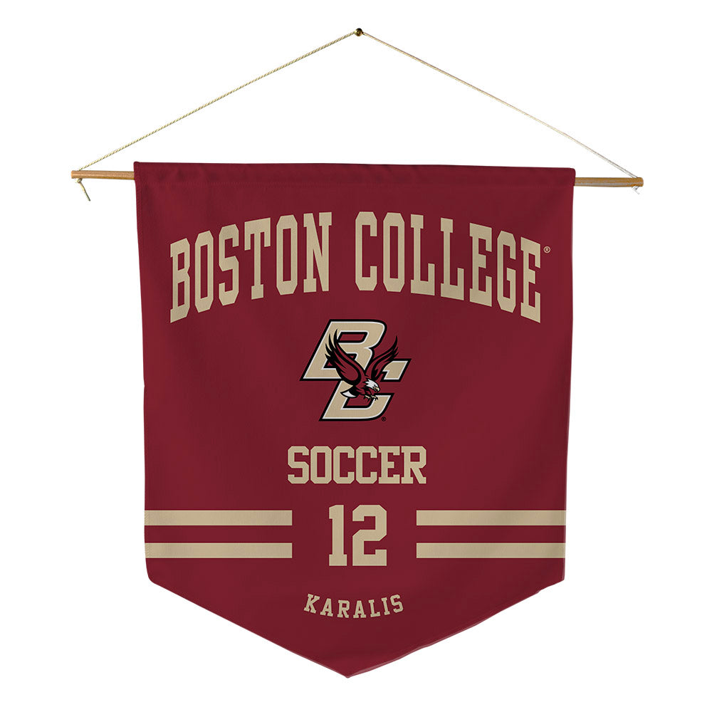 Boston College - NCAA Men's Soccer : Alexi Karalis - Pennant - 18" x 21"-0
