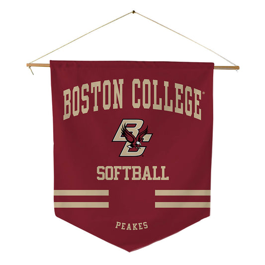 Boston College - NCAA Softball : Avery Peakes - Pennant - 18" x 21"-0