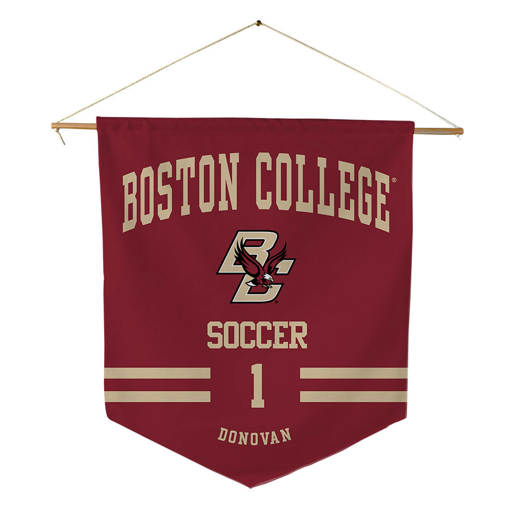 Boston College - NCAA Men's Soccer : Patrick Donovan - Pennant - 18" x 21"-0