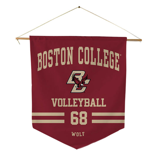 Boston College - NCAA Women's Volleyball : Milly Wolf - Pennant - 18" x 21"-0