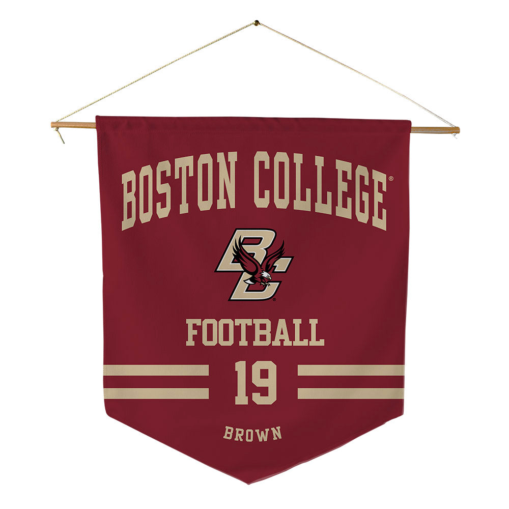 Boston College - NCAA Football : Kelvin Brown - Pennant - 18" x 21"-0