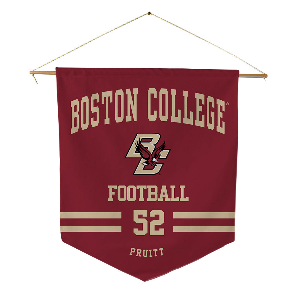 Boston College - NCAA Football : Judah Pruitt - Pennant - 18" x 21"-0