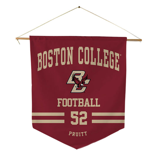 Boston College - NCAA Football : Judah Pruitt - Pennant - 18" x 21"-0