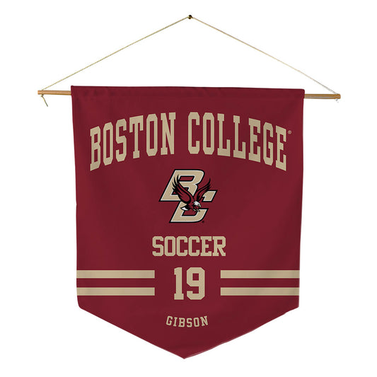 Boston College - NCAA Men's Soccer : Connor Gibson - Pennant - 18" x 21"-0