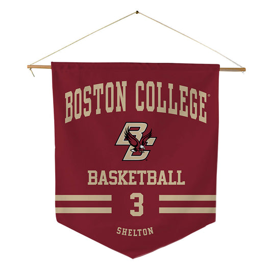 Boston College - NCAA Men's Basketball : Ernest Shelton - Pennant - 18" x 21"-0