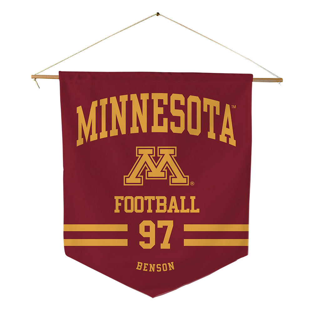 Minnesota - NCAA Football : Jeremiah Benson - Pennant - 18" x 21"-0
