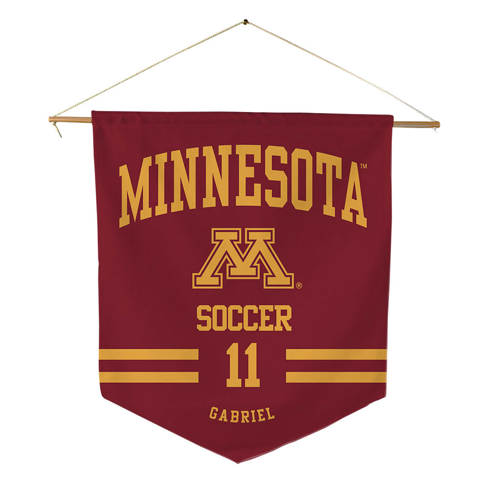 Minnesota - NCAA Women's Soccer : Aaryn Gabriel - Pennant - 18" x 21"-0
