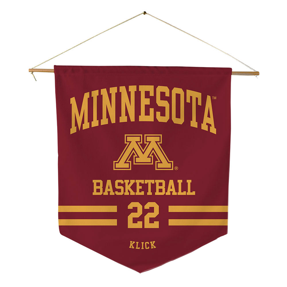 Minnesota - NCAA Women's Basketball : Kennedy Klick - Pennant - 18" x 21"-0