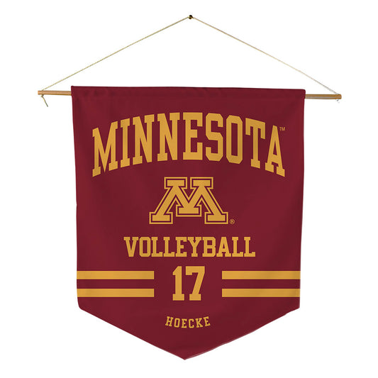 Minnesota - NCAA Women's Volleyball : Elena Hoecke - Pennant - 18" x 21"-0