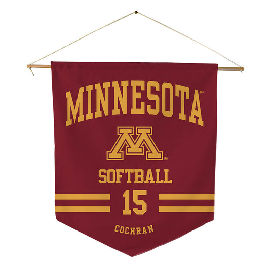 Minnesota - NCAA Softball : Keali Cochran - Pennant - 18" x 21"-0