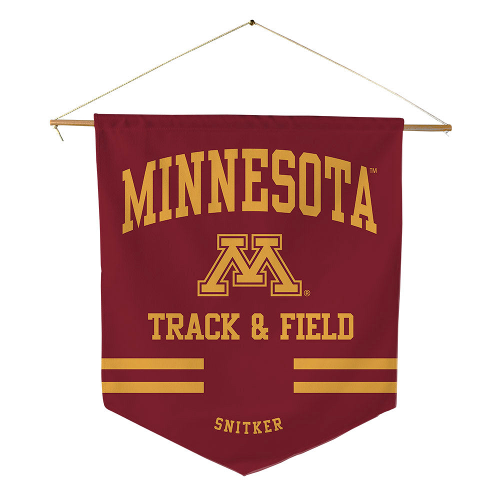 Minnesota - NCAA Men's Track & Field : Sam Snitker - Pennant - 18" x 21"-0