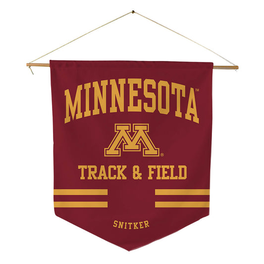 Minnesota - NCAA Men's Track & Field : Sam Snitker - Pennant - 18" x 21"-0