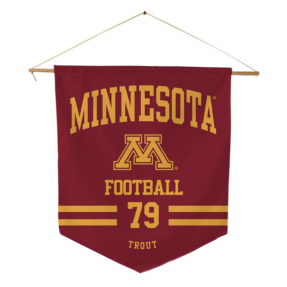 Minnesota - NCAA Football : Andrew Trout - Pennant - 18" x 21"-0