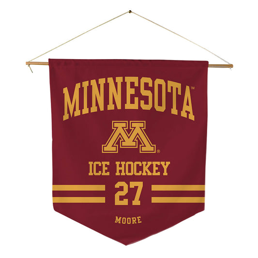 Minnesota - NCAA Men's Ice Hockey : Javon Moore - Pennant - 18" x 21"-0