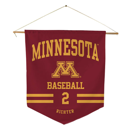 Minnesota - NCAA Baseball : Easton Richter - Pennant - 18" x 21"-0
