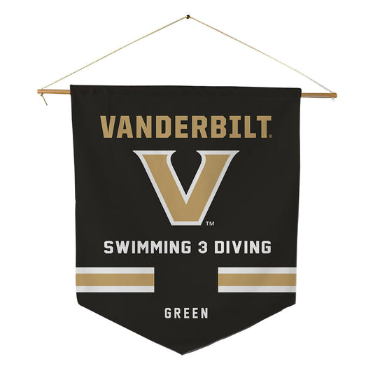 Vanderbilt - NCAA Women's Swimming & Diving : Sydney Green - Pennant - 18" x 21"-0