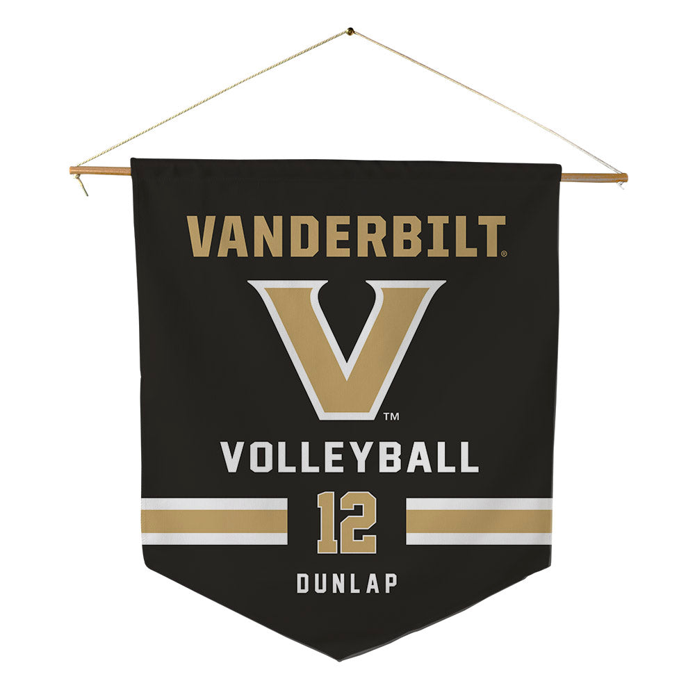 Vanderbilt - NCAA Women's Volleyball : Kayla Dunlap - Pennant - 18" x 21"-0