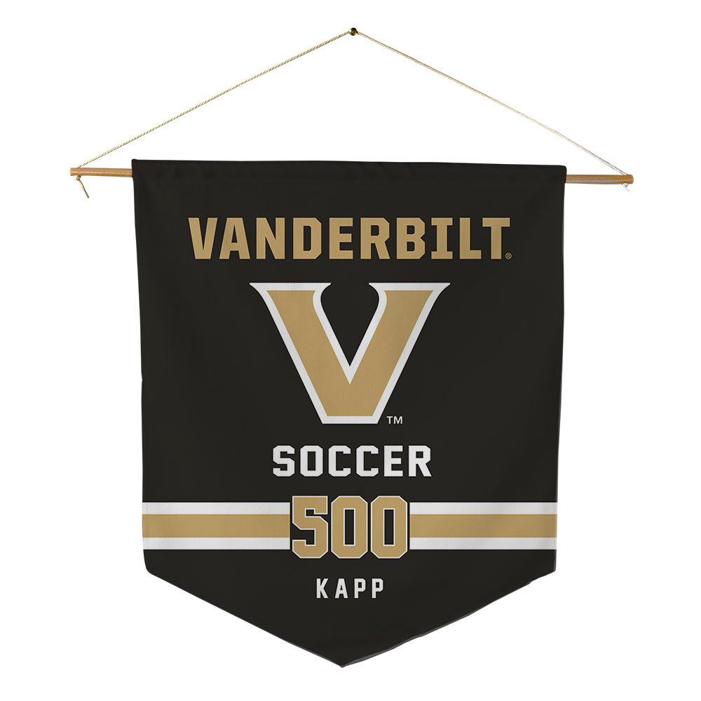 Vanderbilt - NCAA Women's Soccer : Micah Kapp - Pennant - 18" x 21"-0