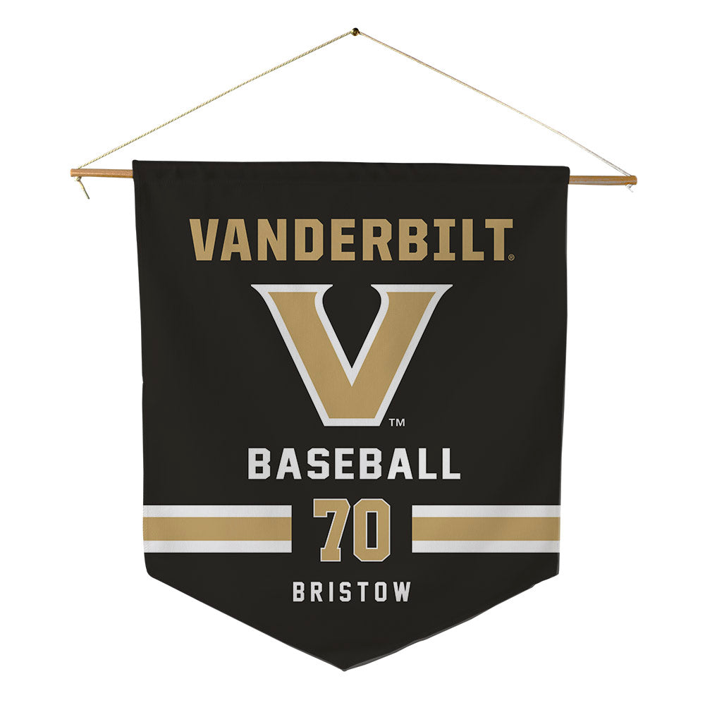 Vanderbilt - NCAA Baseball : Tristan Bristow - Pennant - 18" x 21"-0