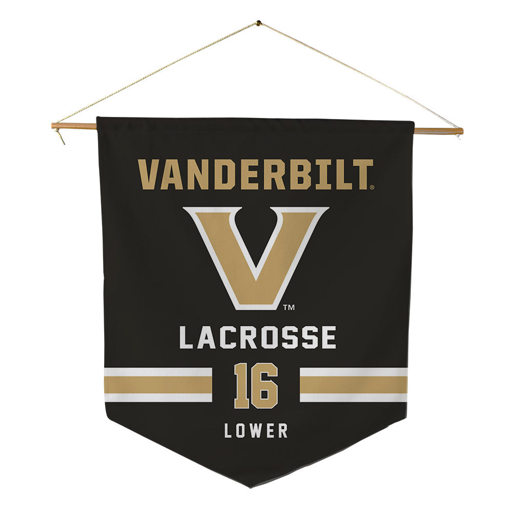 Vanderbilt - NCAA Women's Lacrosse : Bailey Lower - Pennant - 18" x 21"-0