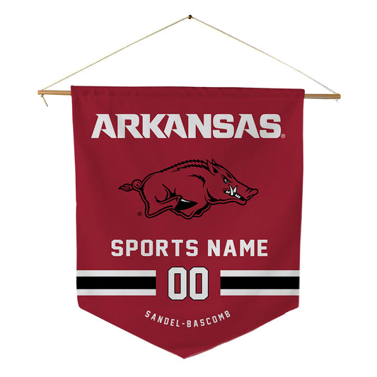 Arkansas - NCAA Football : Antonio Sandel-Bascomb - Pennant - 18" x 21"-0