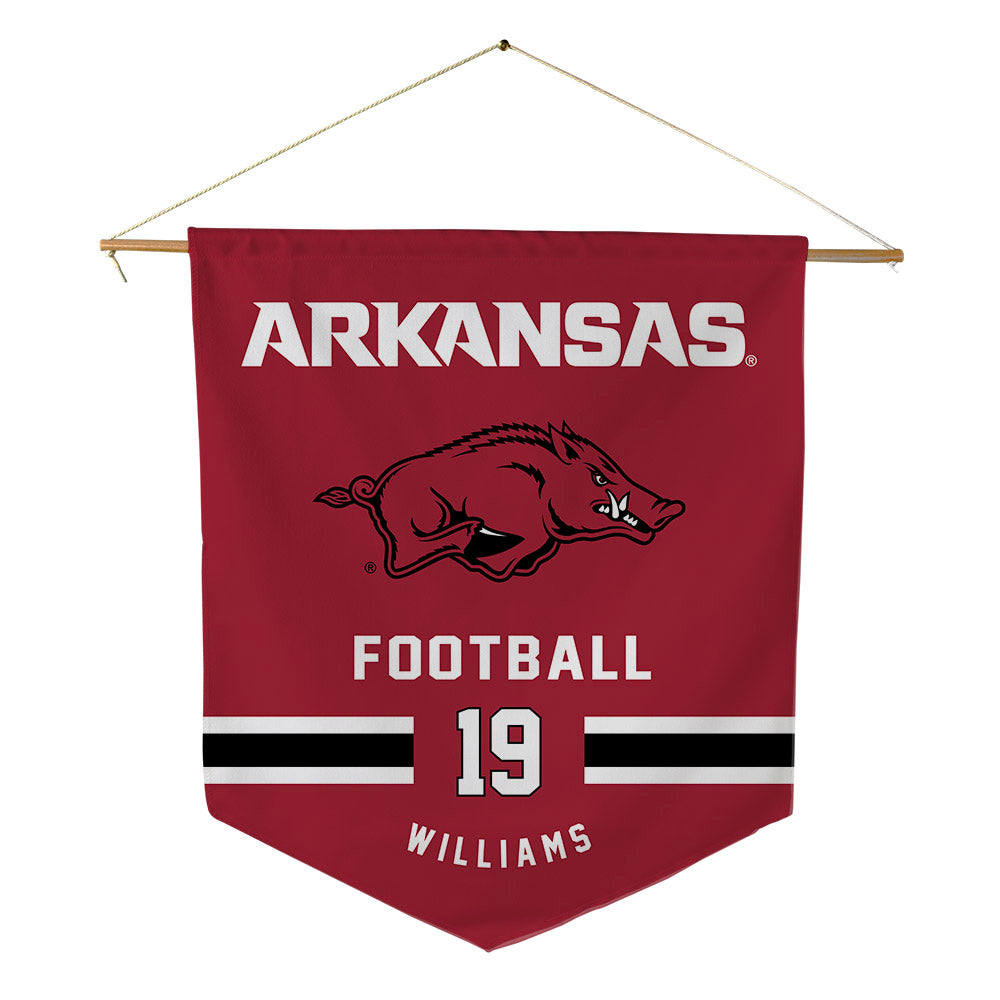 Arkansas - NCAA Football : Kyndrick Williams - Pennant - 18" x 21"-0