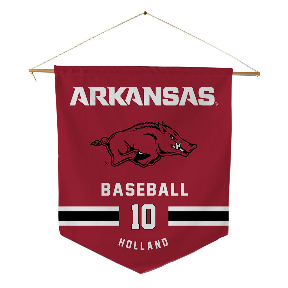Arkansas - NCAA Baseball : Tyler Holland - Pennant - 18" x 21"-0