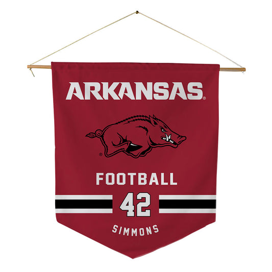 Arkansas - NCAA Football : Wyatt Simmons - Pennant - 18" x 21"-0