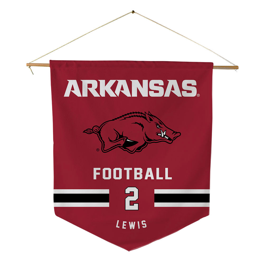 Arkansas - NCAA Football : Shelton Lewis - Pennant - 18" x 21"-0
