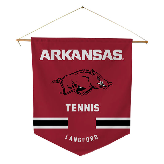 Arkansas - NCAA Women's Tennis : Glennah Langford - Pennant - 18" x 21"-0