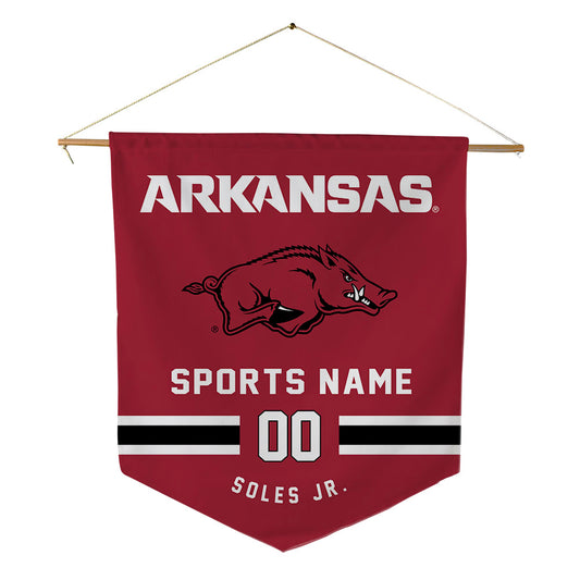 Arkansas - NCAA Football : Steven Soles Jr. - Pennant - 18" x 21"-0