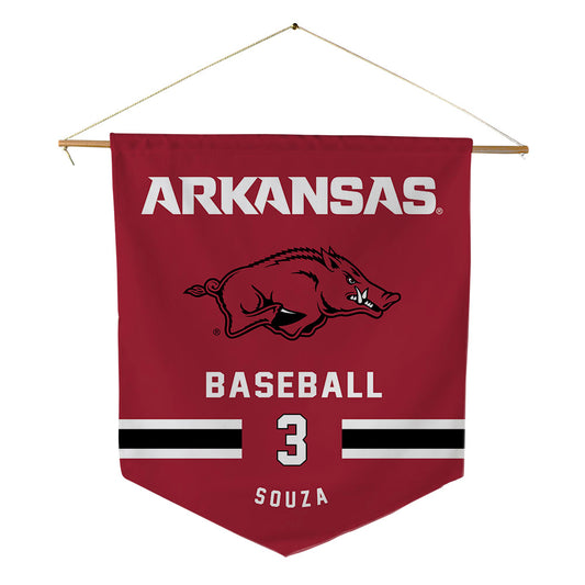 Arkansas - NCAA Baseball : Nolan Souza - Pennant - 18" x 21"-0