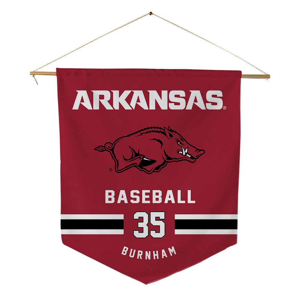 Arkansas - NCAA Baseball : Ty Burnham - Pennant - 18" x 21"-0