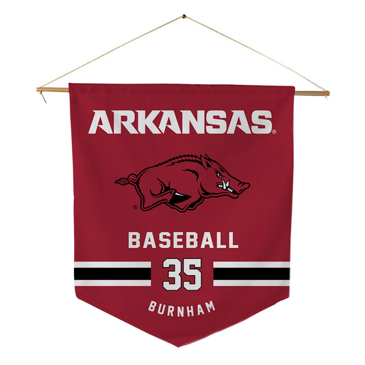 Arkansas - NCAA Baseball : Ty Burnham - Pennant - 18" x 21"-0
