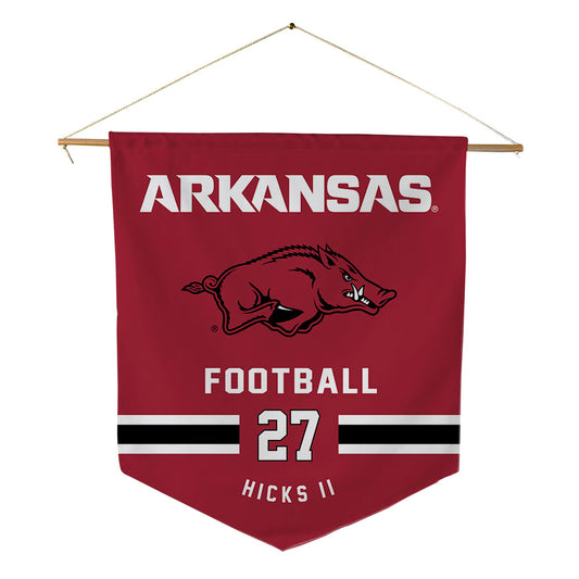 Arkansas - NCAA Football : LaMarcus Hicks II - Pennant - 18" x 21"-0
